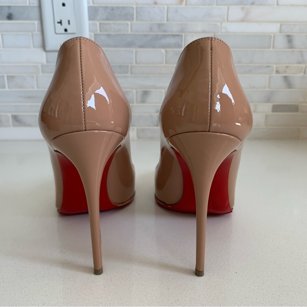 Christian Louboutin Pigalle Follies 100 Patent Nude size 37 / 7 - Picture 6 of 11